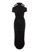 Marine Serre Black Long Dress