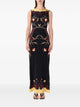 Marine Serre Marine Serren Floral-Print Sleeveless Maxi Dress