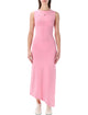 Marine Serre Marine Serre Pearl Logo Asymmetrical Long Dress