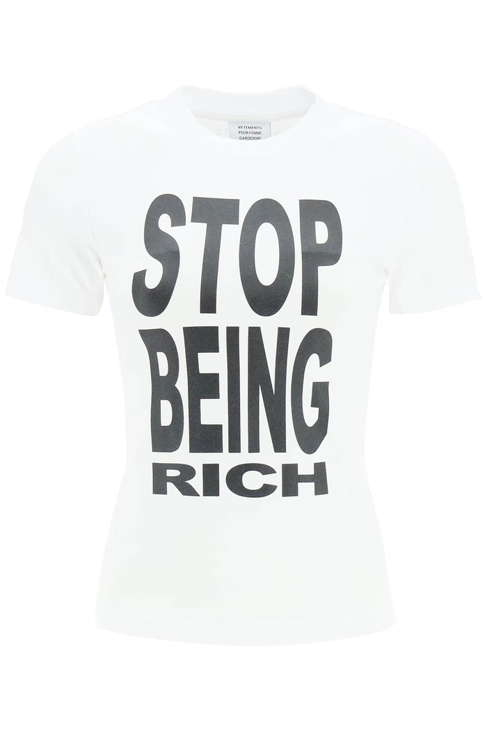 Vetements White Cotton T-Shirt