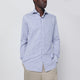 Xacus  White Striped Travel Shirt