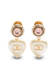 Valentino Garavani Vlogo Signature Pearl Earrings