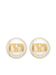 Valentino Vlogo Signature Earrings With Pearls