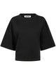 Darkpark Doyle Cropped Draped Short Sleeve Tee
