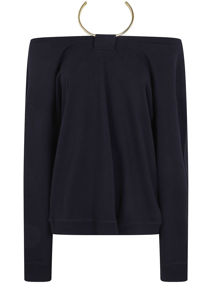 Darkpark "Erin" Necklace Off Shoulder Top