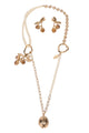 Weekend Max Mara Necklace And Earring Set In Gold-Plated Brass