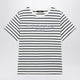 Weekend Max Mara Blue/Écru Striped Cotton Jersey Tshirt