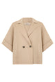 Weekend Max Mara Virgin Wool Coat With Three-Quarter Sleeves