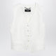 Weekend Max Mara White Linen Canvas Waistcoat
