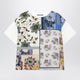 Weekend Max Mara Tshirt In Printed Silk And Stretch Cotton Jersey