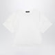 Weekend Max Mara White Cotton Tshirt With Openwork Embroidery