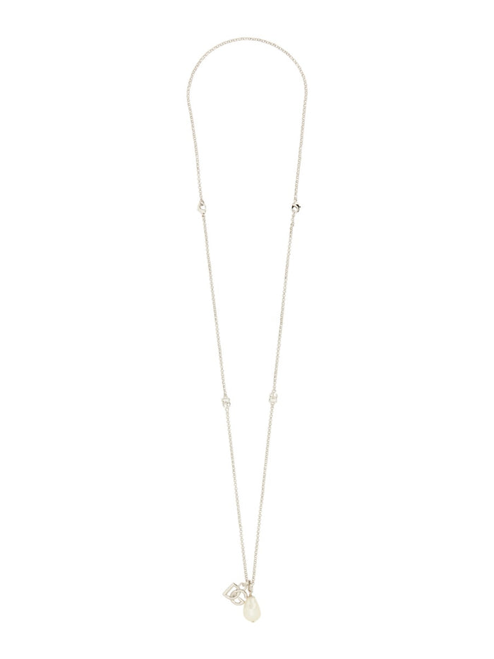 Dolce & Gabbana Dg Logo Drop Necklace