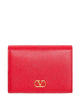 Valentino Garavani Vlogo Signature Grainy Leather Wallet