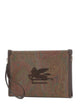 Etro Arnica Pouch With Wristlet And Pegaso-Embroidery
