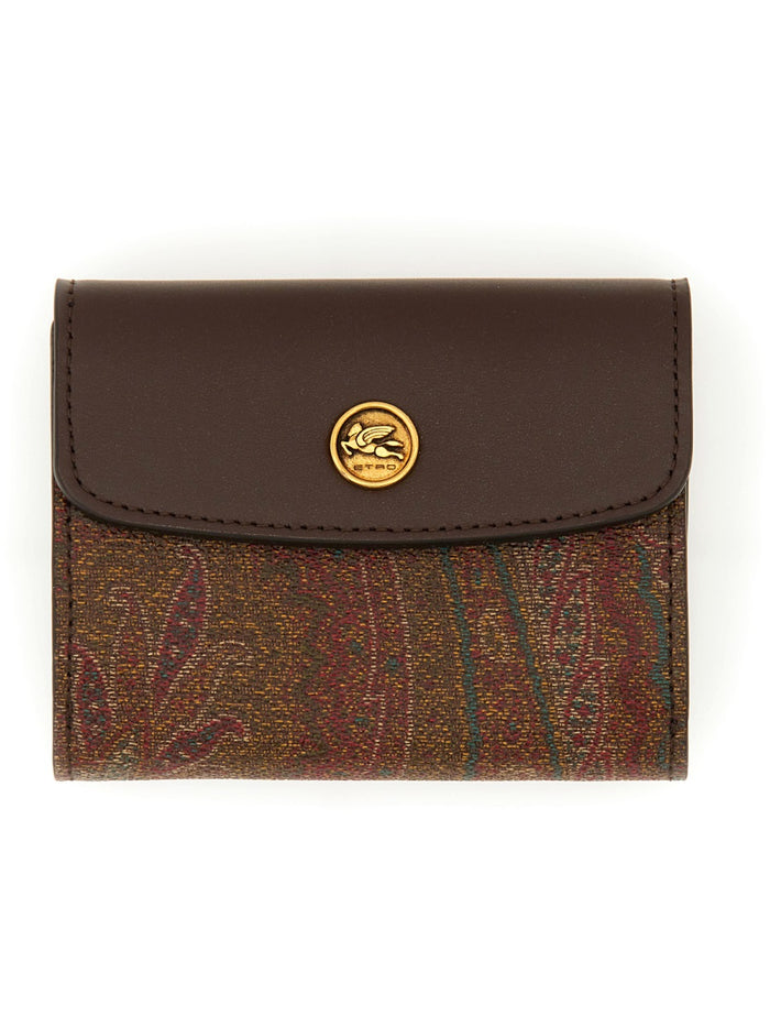 Etro Cotton Polyester Pvc Calf Wallet