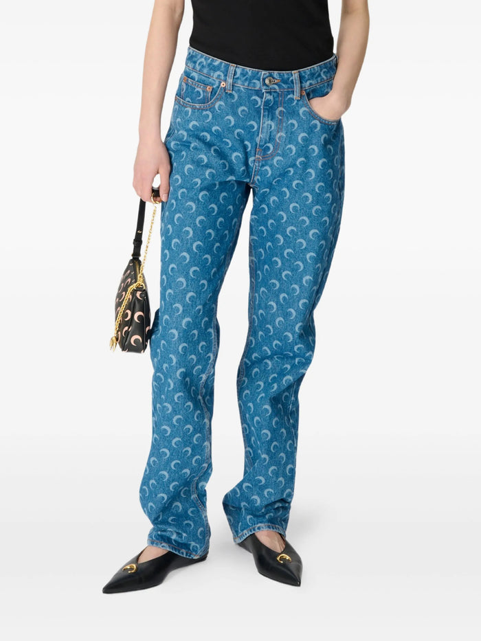 Marine Serre Moon Laser Jeans