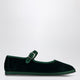 Vibi Venezia Mary Jane In Laguna Green Velvet