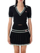 Casablanca Black Viscose Tops