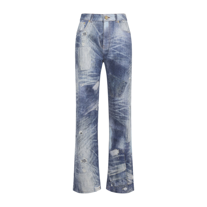 Roberto Cavalli Dark Blue 5-Pocket Cotton Jeans