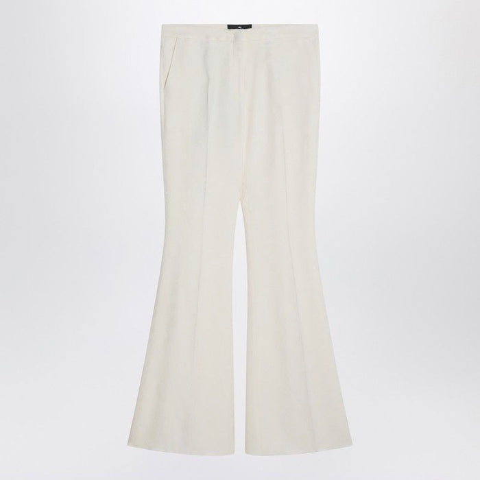 Etro  Flared Trousers In Ivory Viscose