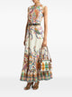 Etro Natural Long Sm Dress Est Amebas Mult