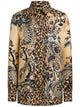 Etro Silk Shirt With Placed Leopard Print