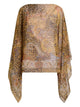 Etro Beige Poncho Animal Print Est Amebas