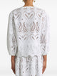 Etro Top Ml White V-Neck Embroidered
