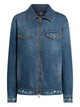 Etro Loose Fit Denim Jacket With Embroidery