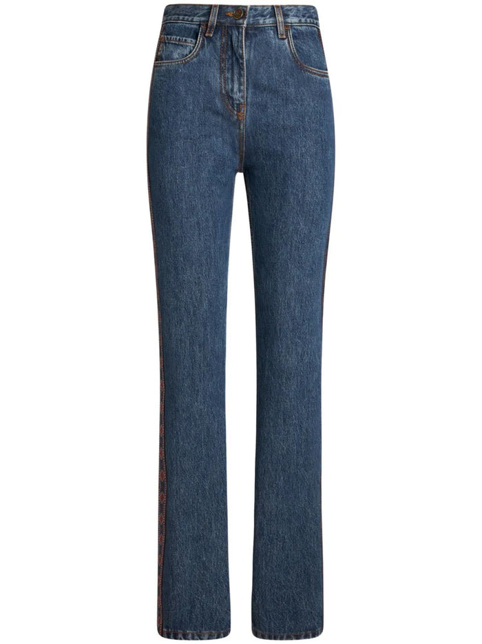 Etro Side Appliqué Jeans