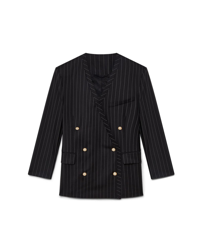 Casablanca Collarless Oversized Blazer