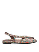 Etro Multicolor Floral Paisley Motif Sandals