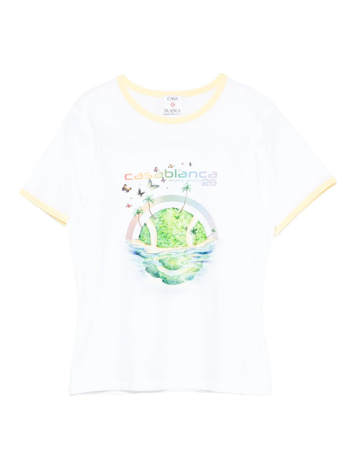 Casablanca T-Shirt Beyond Destiny Longline Ringer