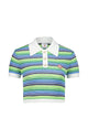 Casablanca Stripe Short Sleeve Polo Shirt