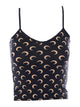 Marine Serre Black Tank Top