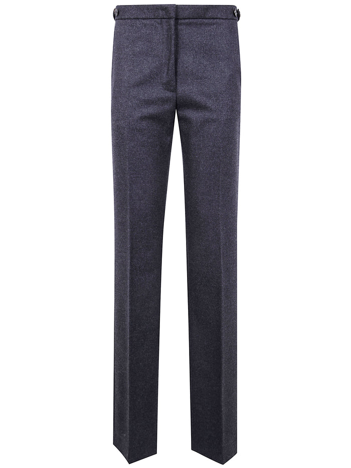 Darkpark "Grace" Wool Mid-Rise Tailored Pants