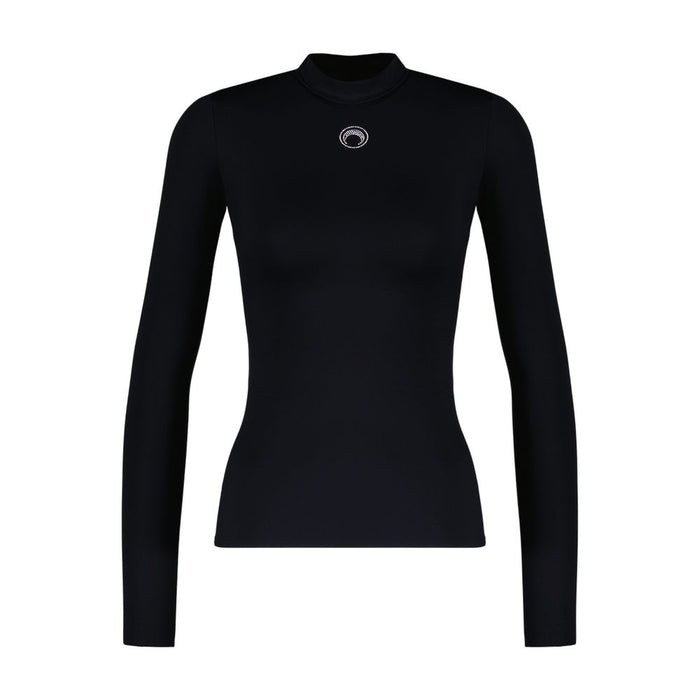 Marine Serre Black Polyamide Top