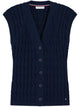 Tommy Hilfiger Mid Gg Cable Vest Cardi