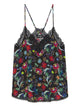 Zadig&Voltaire Christy Black Lingerie Top With Flowers