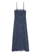 Zadig&Voltaire Navy Lingerie Dress With Embroidery