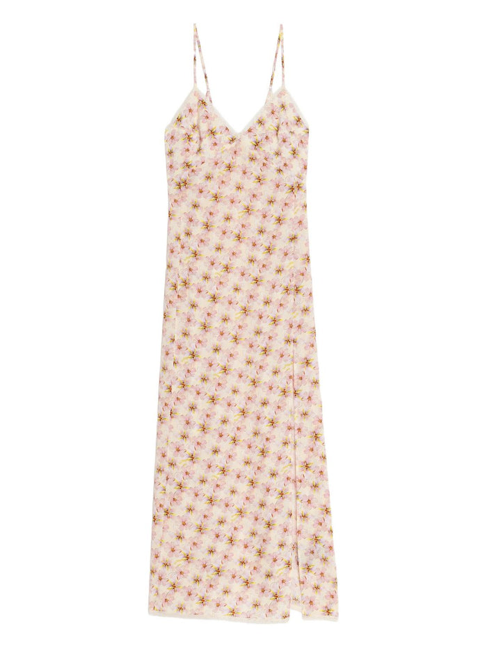 Zadig&Voltaire Ramelil Stamp Orchid Straps Dress