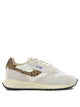 Autry White Nylon Cow Leather Sneakers