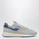 Autry Reelwind Low Grey Sneakers With Light Blue Pony Hair Insert