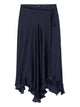 Zadig&Voltaire Jeto Satin Navy Skirt