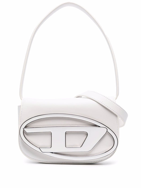 Diesel White Leather 1Dr Shoulder Bags