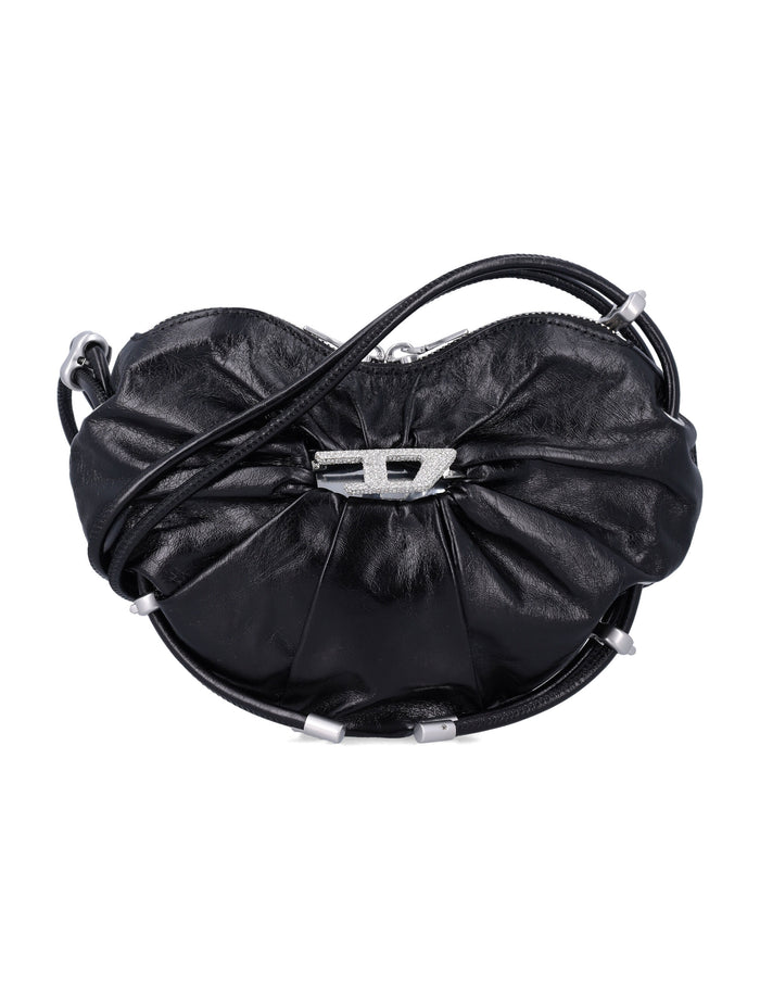 Diesel Diesel Scrunch Heart Shoulder Bag