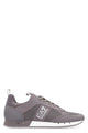 Ea7 Mesh And Vegan Leather Low-Top Sneakers