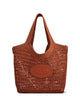 Tod's Brown Woven Logo Top Handle Bag