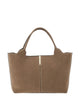 Tod's Brown Applique Top Handle Bag