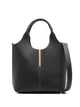 Tod's Leather Mini Shopping Tote Bag With Branded Metal Bar Accessory